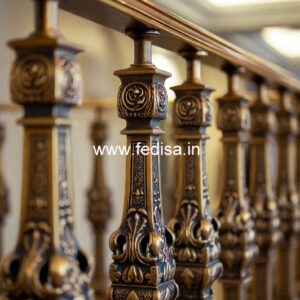 Luxury Brass Railing Design For Stair Interiors Outside Staircase Wall Design