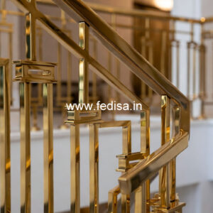 Custom Brass Staircase Railing For Homes Stainless Stairs Design