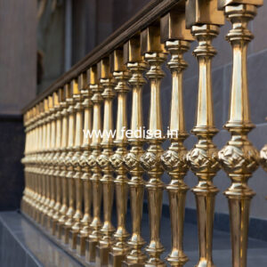 Modern Brass Railing Design For Stylish Interiors Duplex House Staircase
