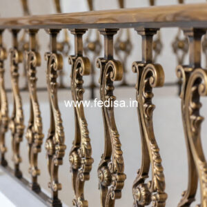 Brass Railing Design For Elegant Staircase Decor Cupboard Design Under Stairs