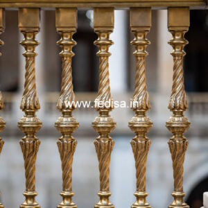 Antique Brass Handrail Design For Classic Interiors Wall Stairs Design