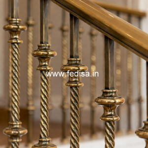 Stylish Brass Staircase Railing For Luxury Villas Luxury Staircase Design