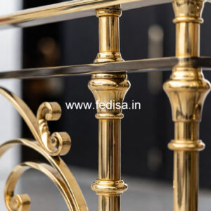 Brass Staircase Railing Design With Elegant Touch U Stairs Design