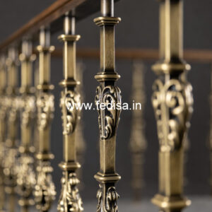 Custom Brass Railing Design For Premium Interiors Stairs Grill Design With Glass