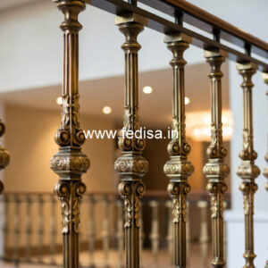 Decorative Brass Handrail Design For Interiors Modern Metal Stair Railing