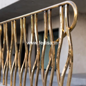 Stylish Brass Staircase Railing For Interior Design Home Sidhi Design