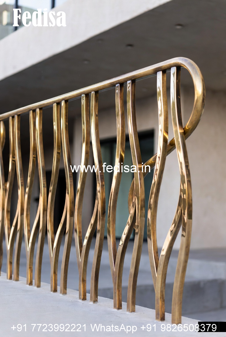 Stylish Brass Staircase Railing For Interior Design Home Sidhi Design
