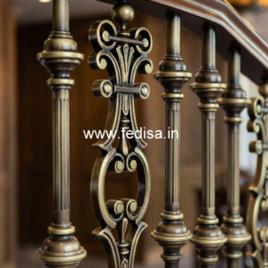 Designer Brass Balcony Railing For Stylish Homes Modern Handrail Design