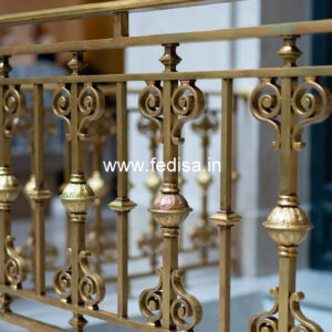 Antique Brass Stair Railing Design For Royal Homes 2 Stair House Design