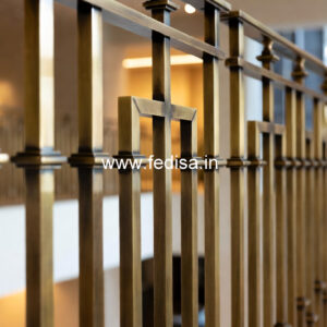 Premium Brass Handrail For Contemporary Homes Staircase Wall Paint Design
