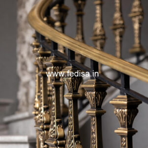 Decorative Brass Balcony Railing For Elegant Homes Front Stair Design Of House
