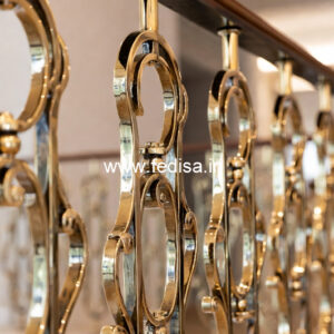 Designer Brass Balcony Railing With Unique Finish Two Stair House Design