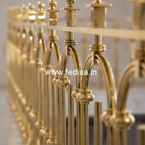Stylish Brass Handrail Design For Contemporary Homes Stairs Mirror Design