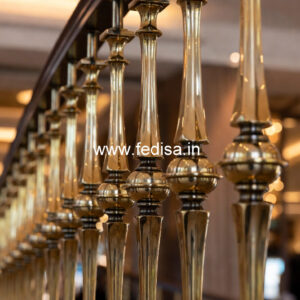 Brass Balcony Railing Design For Premium Decor Staircase Outer Wall Design