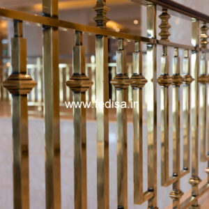 Designer Brass Staircase Railing With Classic Appeal Stairs Bed Design
