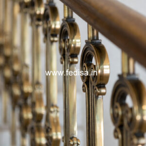 Decorative Brass Handrail For Stylish Staircases Folding Staircase Plans