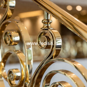 Brass Railing Design With Premium Decorative Finish Bungalow Staircase Design