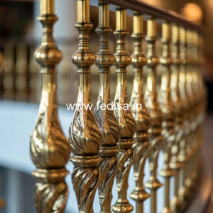 Handcrafted Brass Railing Design For Villas Stairs Design Granite