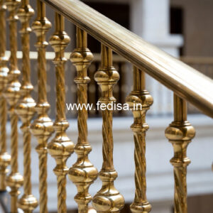 Stylish Brass Railing Design For Home Decor Staircase Headroom Design