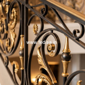 Contemporary Brass Railing Design For Luxury Homes Spiral Stairs For Small Spaces