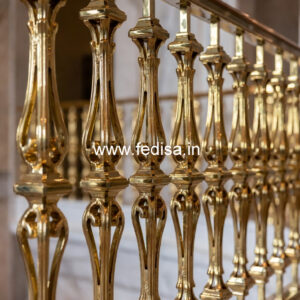 Brass Stair Railing Design For Classic Interiors Staircase Railing Design With Glass