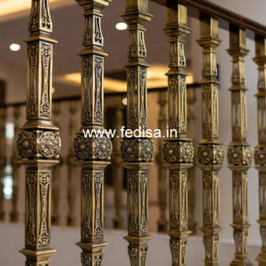 Classic Brass Staircase Design For Luxury Homes Open Concept Stairs
