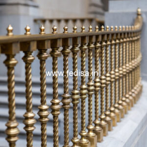 Custom Brass Railing Design For Staircases Staircase Cover Design
