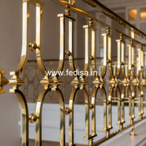 Luxury Brass Stair Railing For Royal Homes Staircase Designers