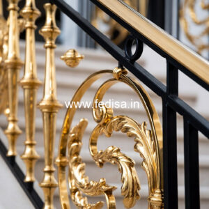 Traditional Brass Railing Design For Indian Homes Iron Stairs Design Indoor