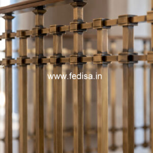 Modern Brass Staircase Railing Design Inspiration Modern Black Metal Stair Railing