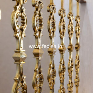 Premium Brass Railing Design For Home Interiors Duplex Staircase Railing Design