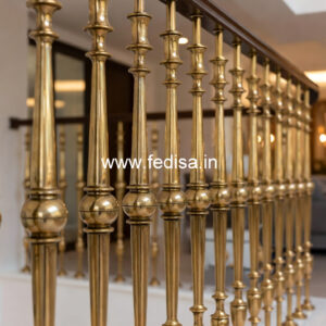 Designer Brass Staircase Railing For Modern Homes Rooftop Staircase Roof Design
