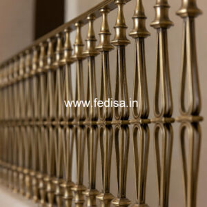 Premium Brass Railing Design For Villas Modern Glass Stair Railing