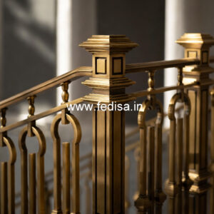Classic Brass Balcony Railing Inspiration Stair Area Design