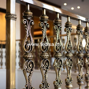 Stylish Brass Railing Design For Interiors Staircase Wall Paneling Design
