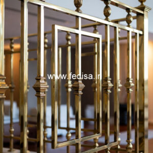 Premium Brass Staircase Railing Design For Elegant Homes House Front Ladder Design