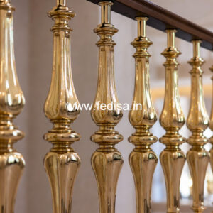 Minimalist Brass Railing Design For Modern Interiors Fire Exit Stairs Design