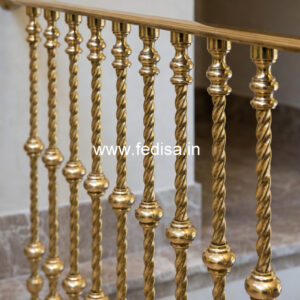 Brass Railing Design For High-end Interiors Terrace Design Ladder