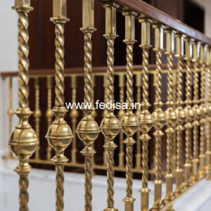 Classic Brass Railing Design For Interior Spaces Best Stair Railing Design