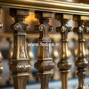 Brass Railing Design For Stylish Home Decor Modern Indoor Stair Railing
