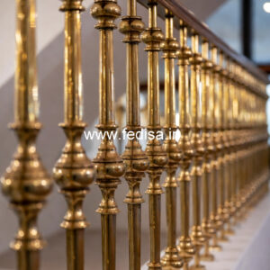Decorative Brass Stair Railing With Unique Style Stairs Manufacturer Near Me