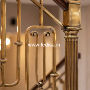 Decorative Brass Railing Design With Classic Finish Railing Design For Staircase In Steel