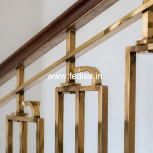 Custom Brass Balcony Railing For Unique Homes Granite Stone Stairs Design