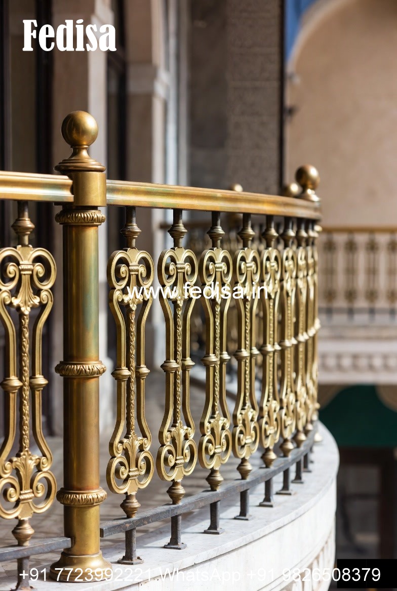 Brass Balcony Railing Design For Elegant Spaces Window Design For Staircase