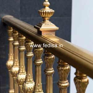 Brass Railing Design For Modern Luxury Homes Simple House Stairs Design