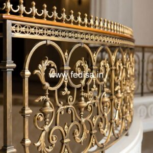 Brass Balcony Railing Design For Contemporary Interiors Wrought Iron Staircase Designs