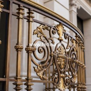 Luxury Brass Railing Design For Modern Villas Steel Step Railing Design
