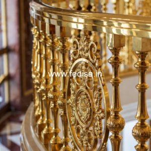 Designer Brass Stair Railing For Luxury Interiors Black Modern Stair Railing