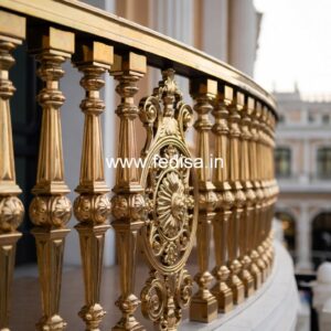 Stylish Brass Handrail Design For Modern Homes Home Entrance Stairs Design