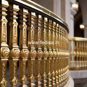 Brass Balcony Railing Design With Premium Style Simple Stairs Railing Designs In Iron